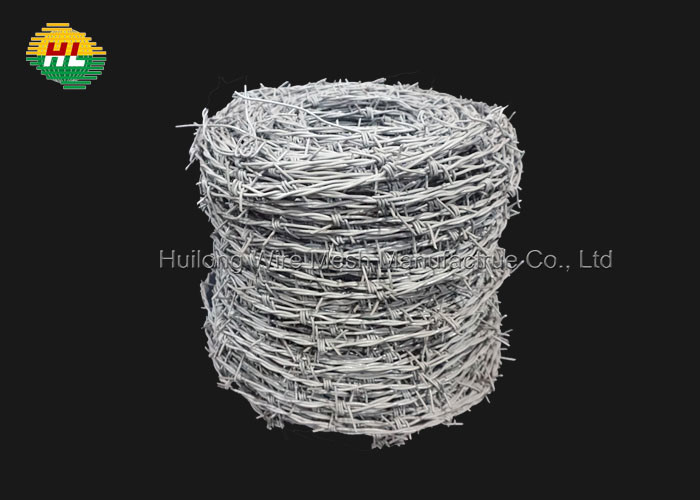 China 18 Gauge Galvanized Barbed Wire , Anti Theft Double Twisted Barbed Wire wholesale