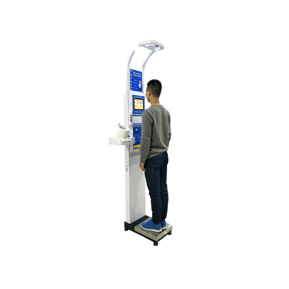 China New Products Electronic BMI Measuring Ultrasonic 500Kg Standing Digital Medical Weight Height Balance wholesale