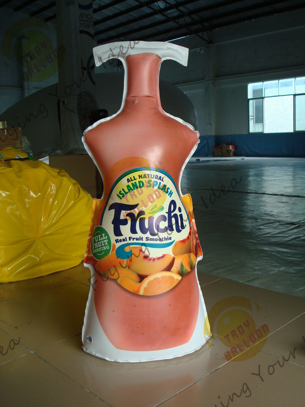 China Fashionable Inflatable Drink Bottle / Lightweight Inflatable Marketing Products wholesale