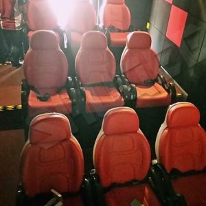 China Excellent Design Electric 5D Theater Seats For Mini Cinema Red Color wholesale