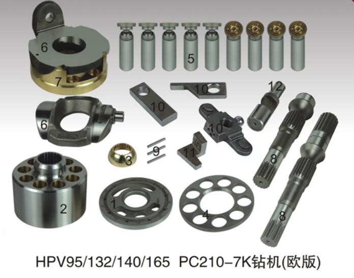 China HPV95/132/140/165 Hydraulic pump parts/replacement parts/repair kits for Komatsu PC210-7K Drilling Rig wholesale