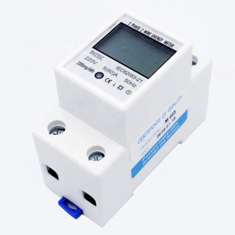 China High Quality Single Phase Industrial Watt Hour Meter with LCD display wholesale