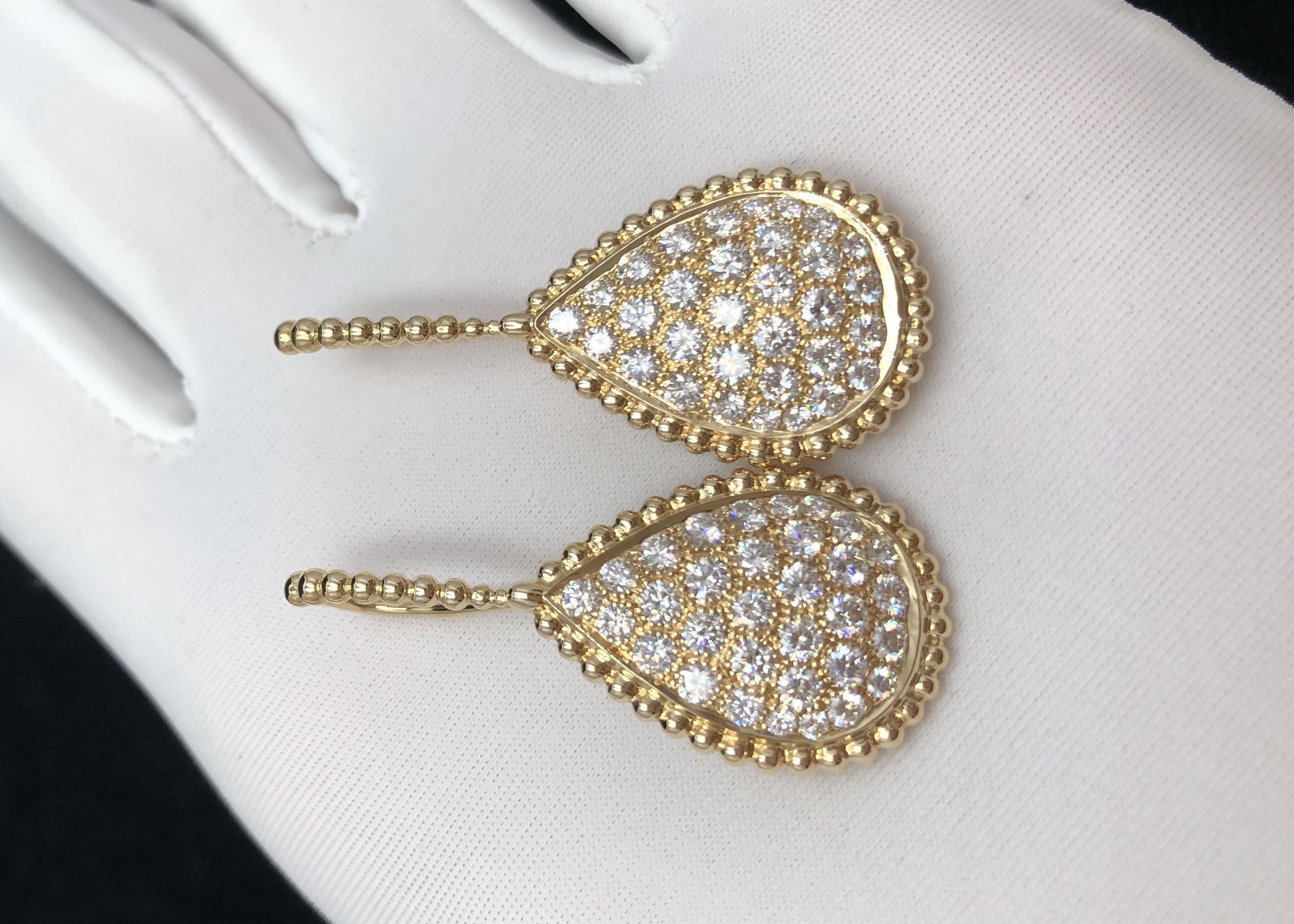 China Boheme 18K Gold Diamond Earrings wholesale