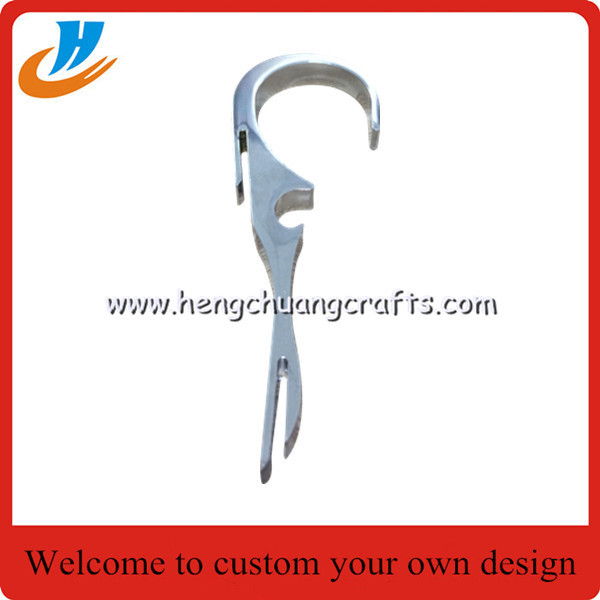 China Zinc alloy die casting metal opener,bottle opener custom with silver plated wholesale