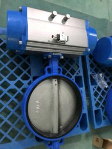 China Pneumatic Butterfly Valve , Pneumatic Operated Butterfly Valve By Spring Return Double Acting Actuator wholesale