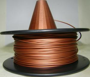 China Metal Copper Filament 1.75 3.0mm Metal 3d Printing Filament Natural Copper Filament wholesale