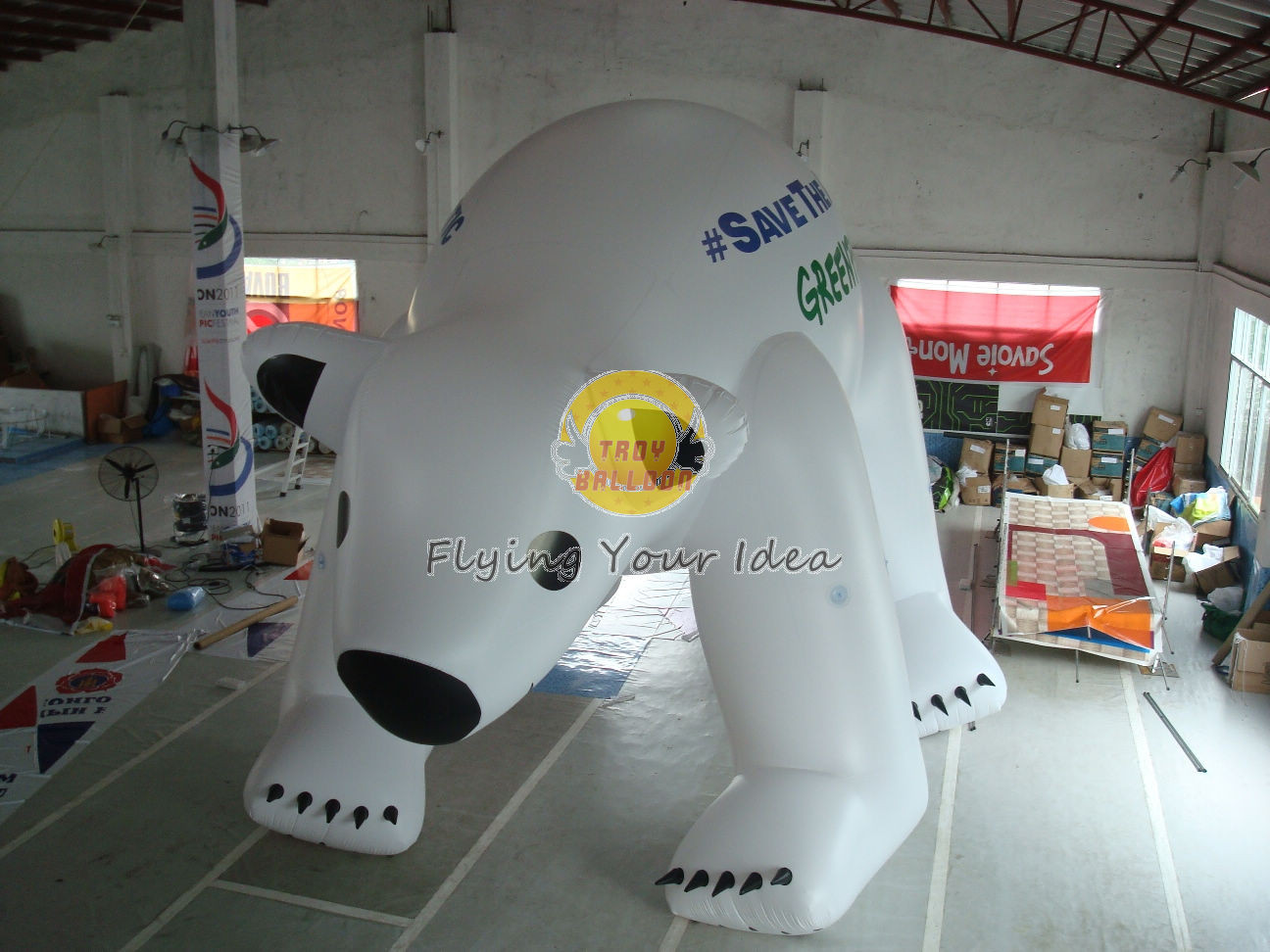 China UV Protected Printed Inflatable Custom Bear Shaped Balloons for Entertainment events wholesale