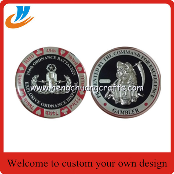 China Metal challenge coins,award coins/US military coins with custom wholesale