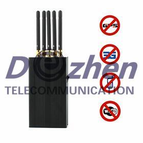 China 5 Antenna Portable Cell phone & WI-Fi & GPS L1 Jammer wholesale