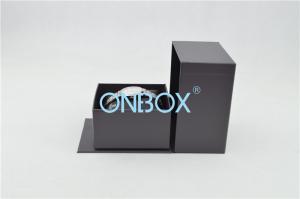 China Personalised Black Watch Packaging Box For Men 110 x 130 x 75 mm wholesale