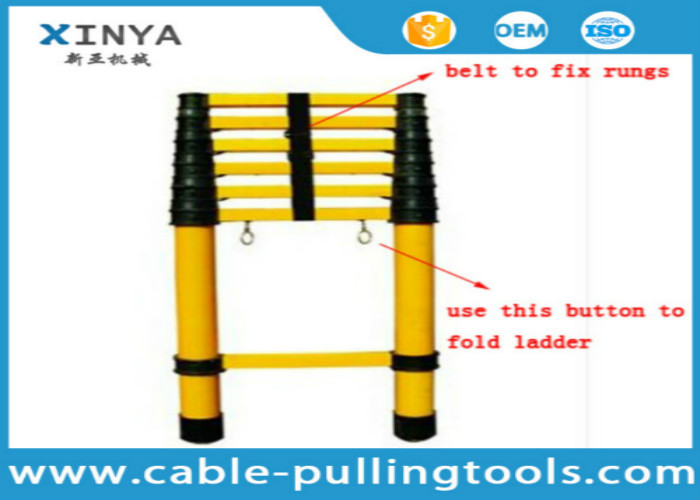 China FRP Insulation Ladder Safety Tools Multi - Section Insulated Telescopic Ladder wholesale