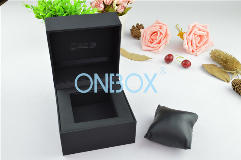 China Durable Luxury Watch Packaging With Soft Pillow Inside Top Padding wholesale
