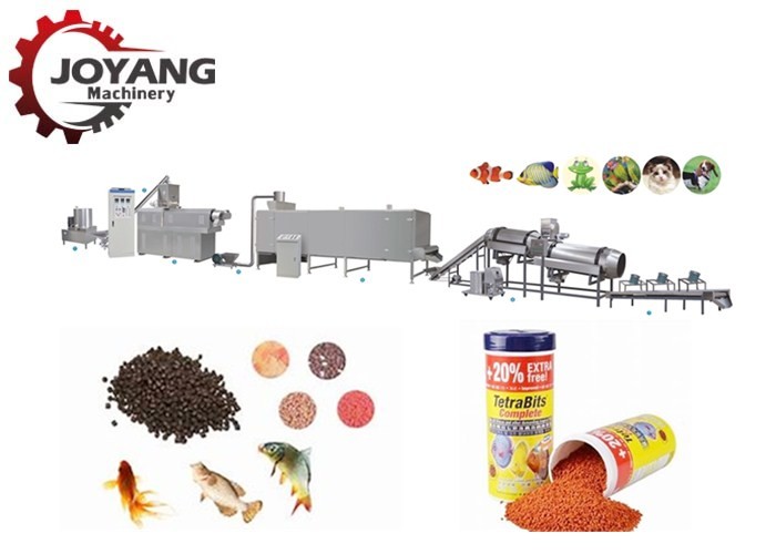 China 150-1500kg/H Floating Pellet Fish Feed Making Machine Pet Puffed Food Production Line wholesale