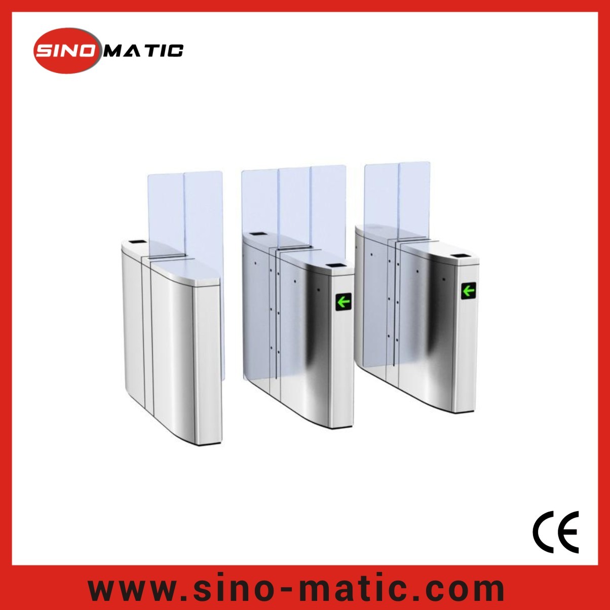 China 316 Stainless steel access control system safety automatic sliding baffle gate wholesale