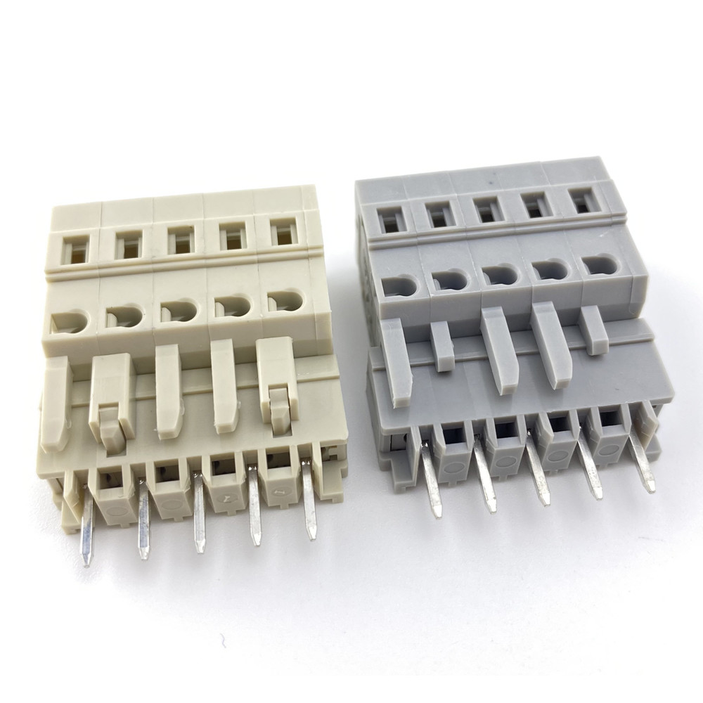 China 5.00mm / 5.08mm Pitch Replacement Screwless Spring Clamp Terminal Blocks wholesale