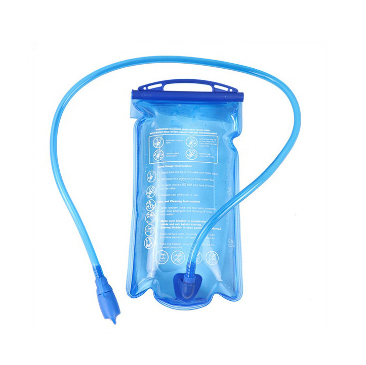 China Blue Outdoor Camping Hydration Bladder Hiking Cycling TPU 2L wholesale