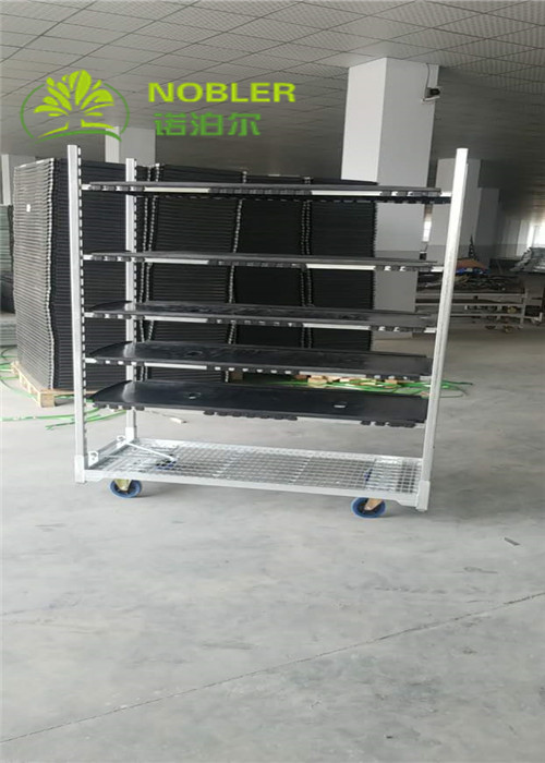 China Danish Trolley Flower hand trolley Plastic Shelf Supermarket Exclusive Use Customized trolleys wholesale