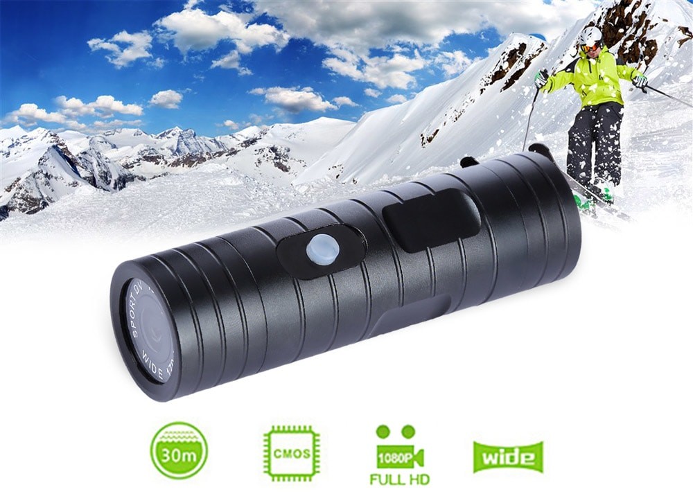 China Flashlight Type Hd 720P /1080P 8Mp Wide-Angle Lens Action Camera Camcorder Water-Resistant Outdoor Bike Helmet Sports Dv wholesale
