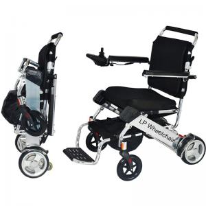 China Lightweight Handicapped Folding Electric Wheelchair wholesale