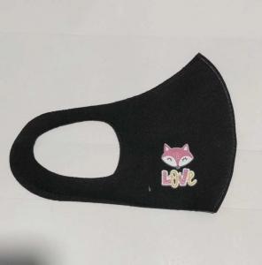 China anti-dust water proof polyester face mask breathable customize logo black color various color wholesale