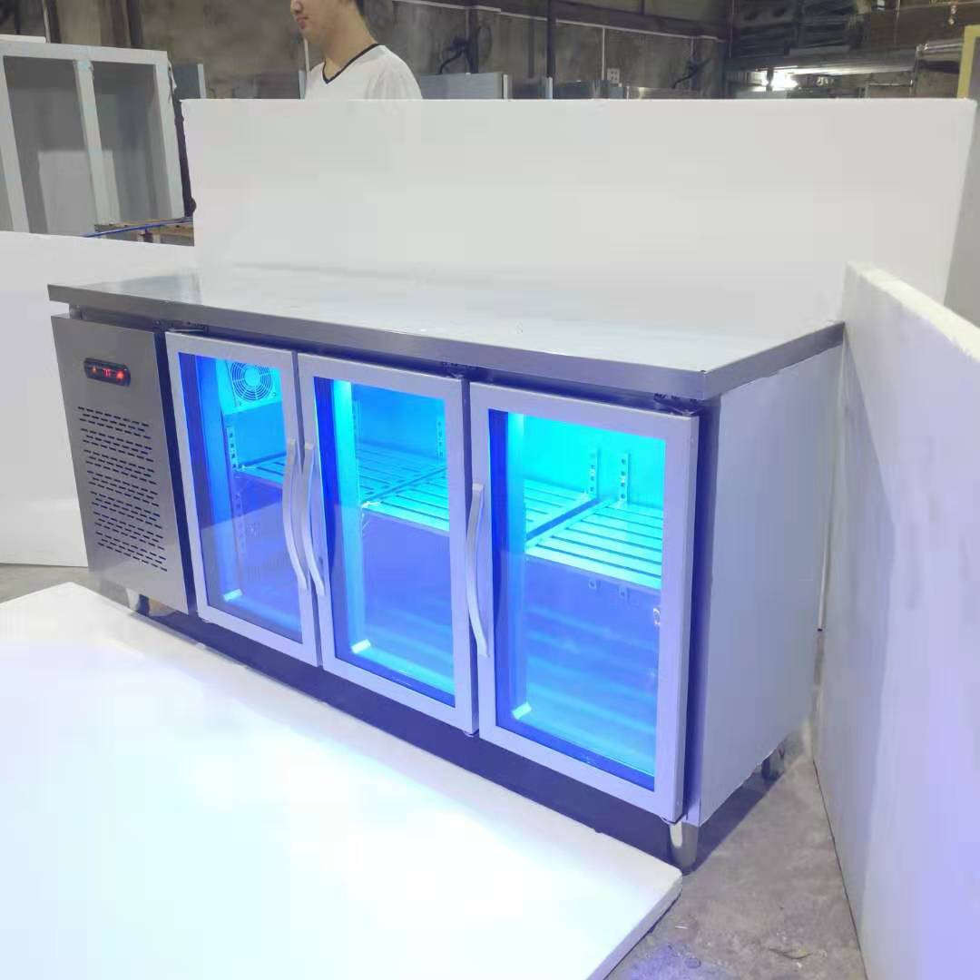 China Smooth Surface 300W 3 Door Under Counter Chiller wholesale