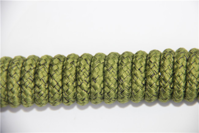 China Green Garden Chair Solid Braid Polyester Rope UV - Resistant Strong Tensile wholesale