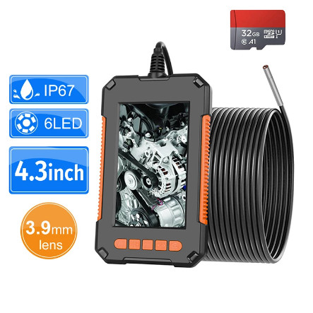 China Cxfhgy 3.9mm Industrial Endoscope Camera 1080P HD 4.3” IPS Screen Pipe Drain Sewer Duct Inspection Camera IP67 Snake Cam wholesale