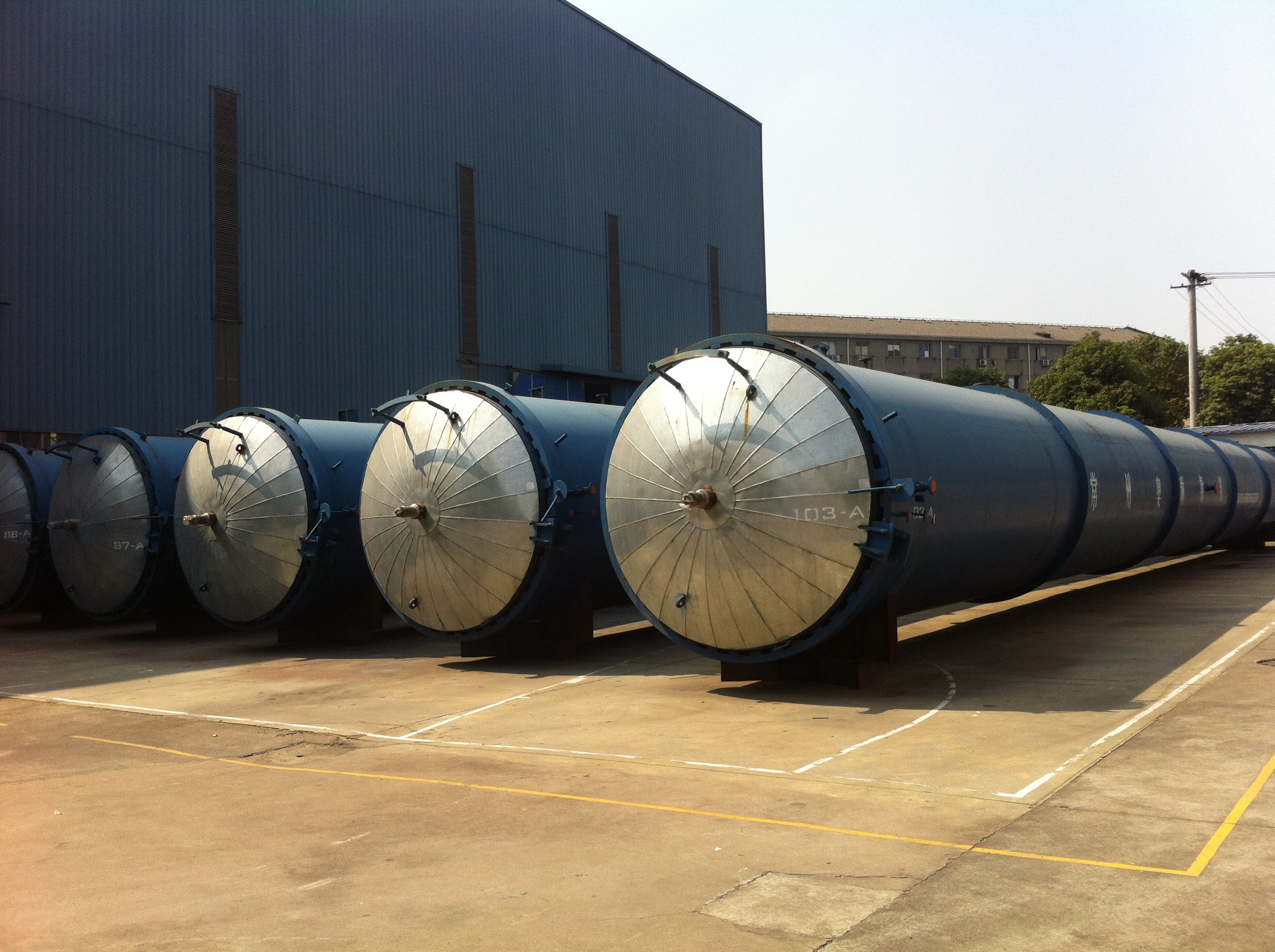 China Brick / Rubber / Food / Glass Industrial Autoclave For AAC Plant , Lightweight wholesale