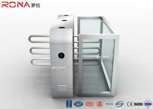 China Metal Wings Waist High Turnstile Assured Barrier 304 Stainless Steel Material wholesale