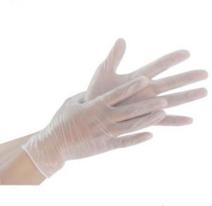 China Latex Free Disposable Vinyl Exam Gloves Non Sterile Medical Grade Embossed Surface wholesale