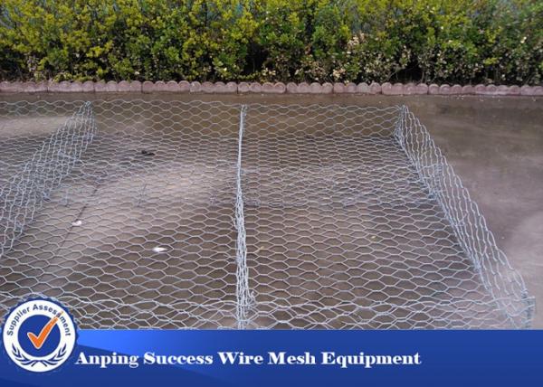 Environment Protecting Gabion Retaining Wall Hexagonal Wire Netting 8x10Mm