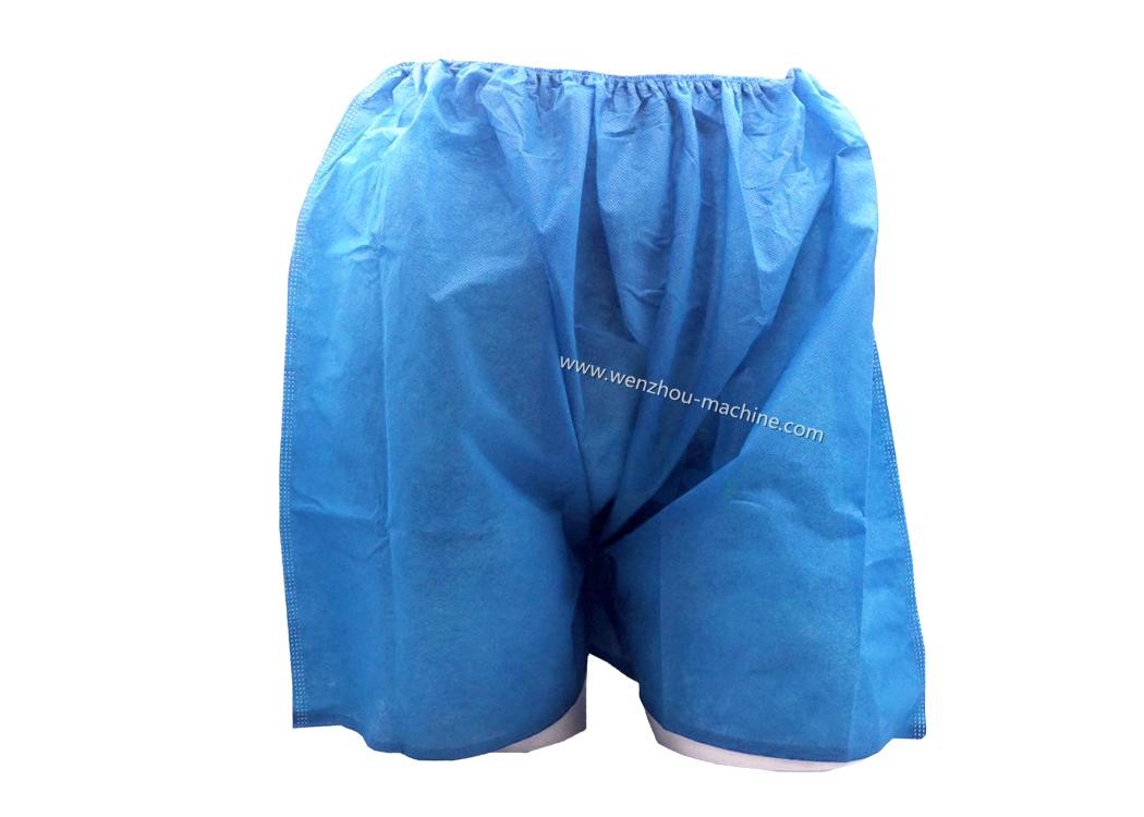China Automatic Examination Sauna Pants Nonwoven Underwear Spa Massage Shorts Making Machine wholesale