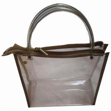 China Promotional Phthalate-free PVC Shopping Bag, Available in Various Printing Techniques  wholesale