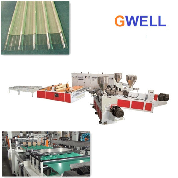 China Synthetic Resin Glazed Tile PVC Roof Board Extrusion Line ASA Co Extrusion Machine wholesale