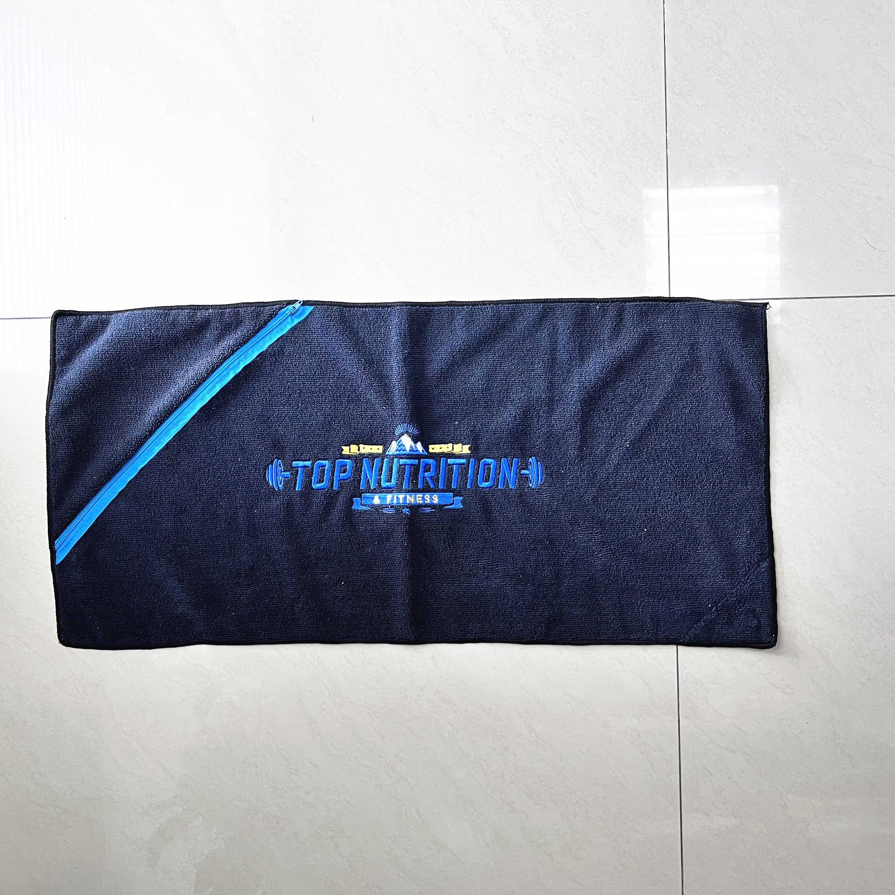 China high quality microfiber beach towel with pocket sport towel wholesale