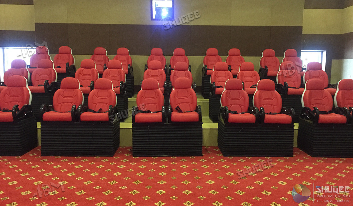 China Professional Scene 5D Movie Theater For Indoor Mini Cabin Cinema Red / Black Color wholesale