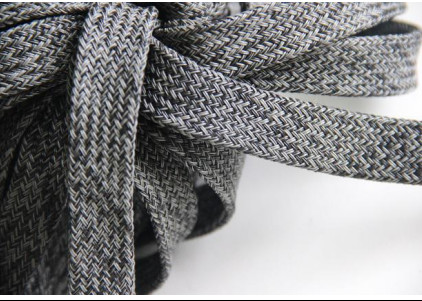 China Fastness Outside Furniture Braided Webbing / Recycled Polyester Webbing wholesale