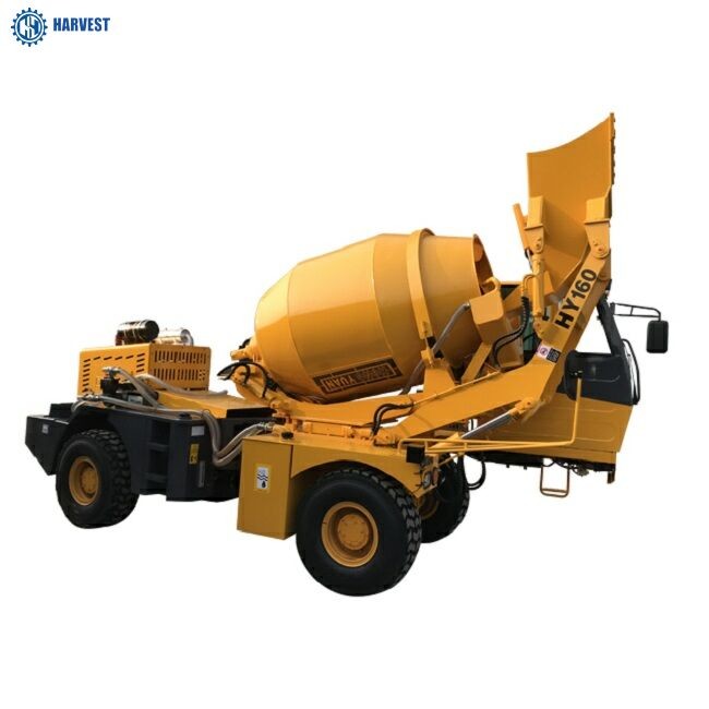 China 60kW 5.5ton Harvest HY160 Small 1.6m3 Self Loading Cement Mixer wholesale