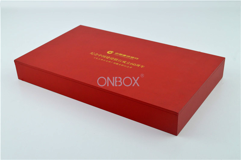 China Square Metal Gold Coin Display Box With Customized Insert Red Color wholesale