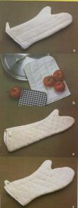 China High Heat Kitchen Microwave Oven Towel Gloves Milk Color Steam Stopping wholesale