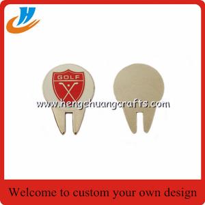 China Personalized golf divot repair tool/Zinc alloy golf accessories wholesale