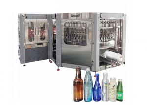 China Automatic Rotary 3 In 1 Glass Bottle Beer Can Filling Machine wholesale