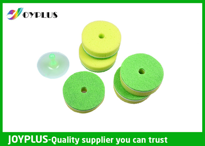 China Multicolor Double Sided Kitchen Cleaning Pad With Suction Cup Pack HK0290B wholesale