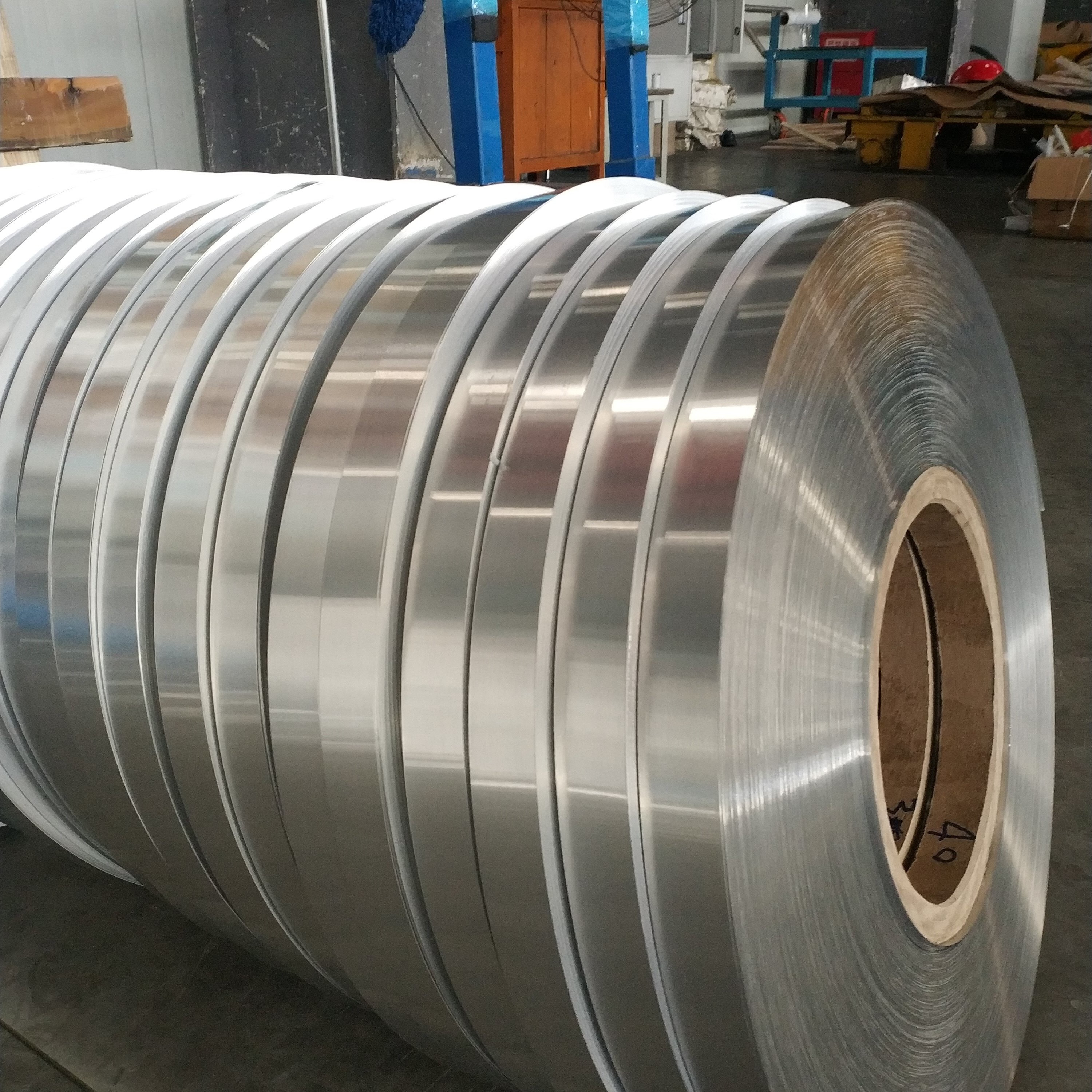 China Single Side Coated Aluminum Strip Roll 0.2mm Thickness For PPR Pipes Durable wholesale