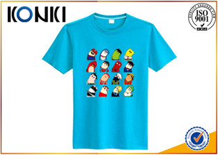 China Pattern Custom Screen Printed T Shirts , Deep Round Neck T Shirt Men wholesale