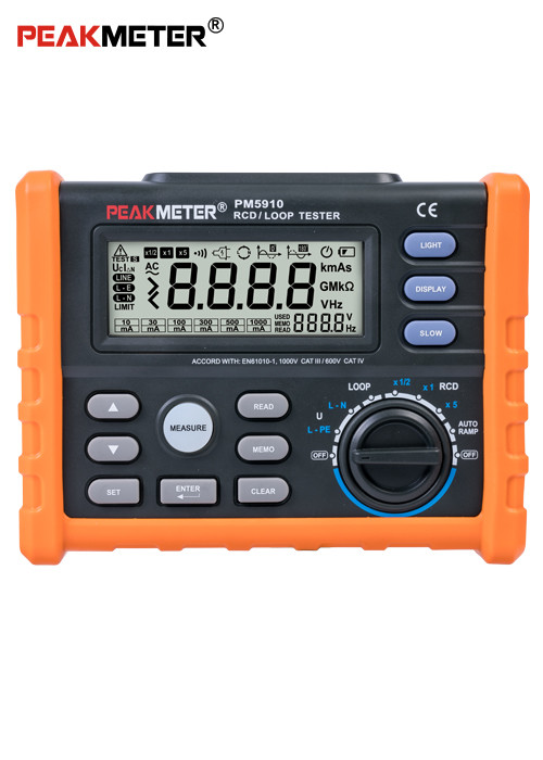 China Auto / manual range RCD Loop Tester Digital Multimeter for GFCI  Trip - out Current / Time wholesale