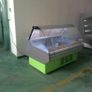 China LED Lighting 5ft Curved Glass Deli Case For Display wholesale