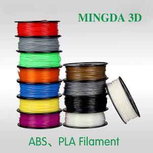 China MINGDA 1.75mm / 3.0mm 3d printer filament, PLA 3d printer filament , ABS 3d printer filament on sale