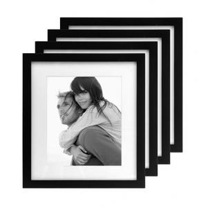 China International Designs Matted Linear Classic Wood Picture Frame, 8-Inch by 10-Inch, Black, wholesale