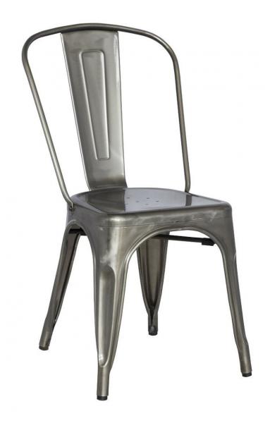 ining Chairs With Gunmetal Steel Side Chair of